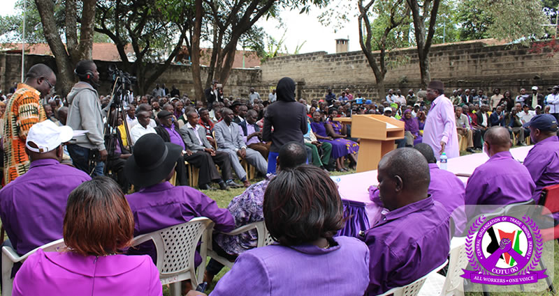 COTU (K) Shop Stewards & General Secretaries Meeting at Solidarity Building