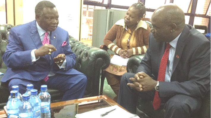 Atwoli Pays a Courtesy Call to IEBC Chairman Wafula Chebukati