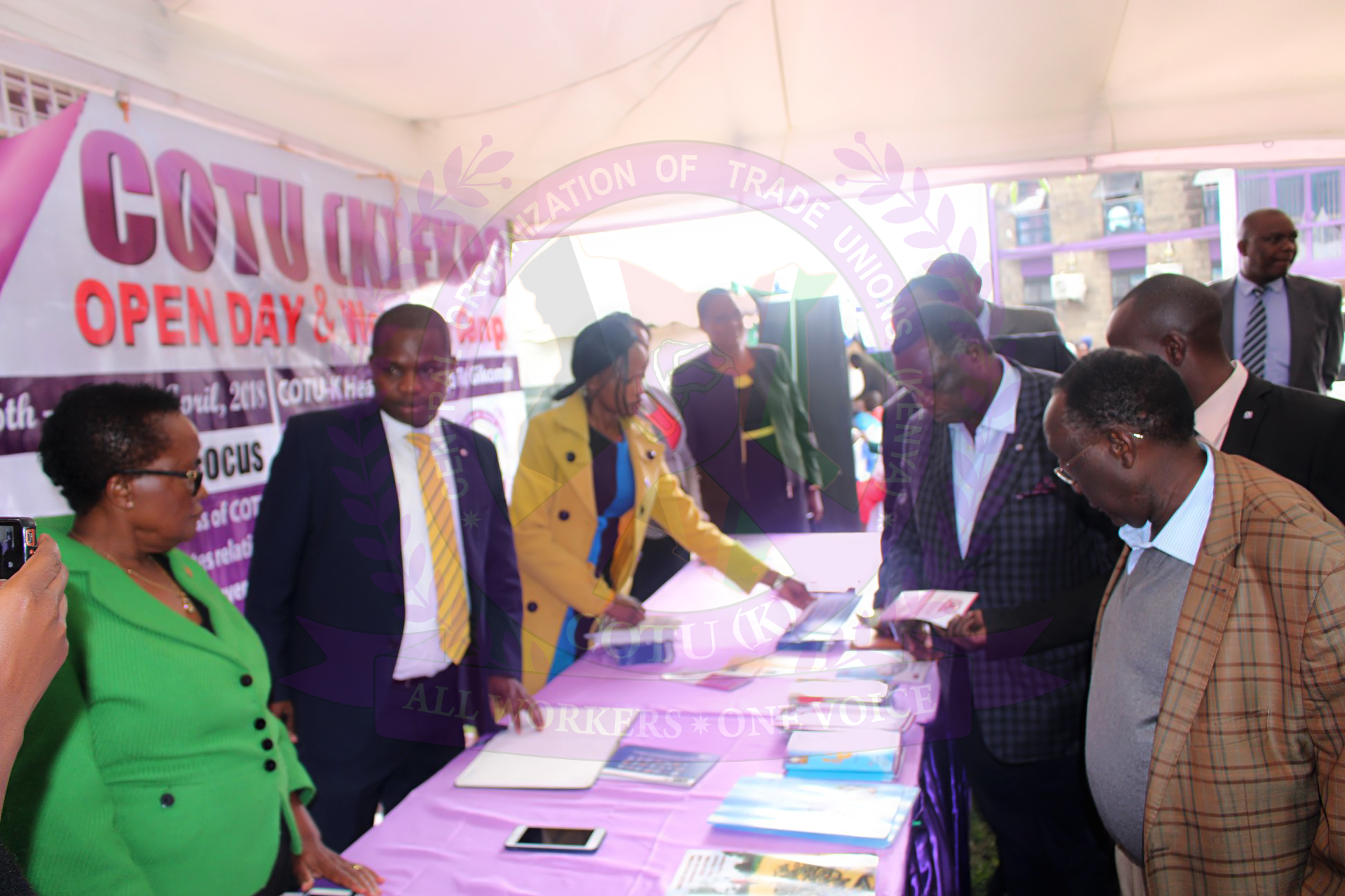COTU-K OPEN DAY LAUNCH AT SOLIDARITY BUILDING.