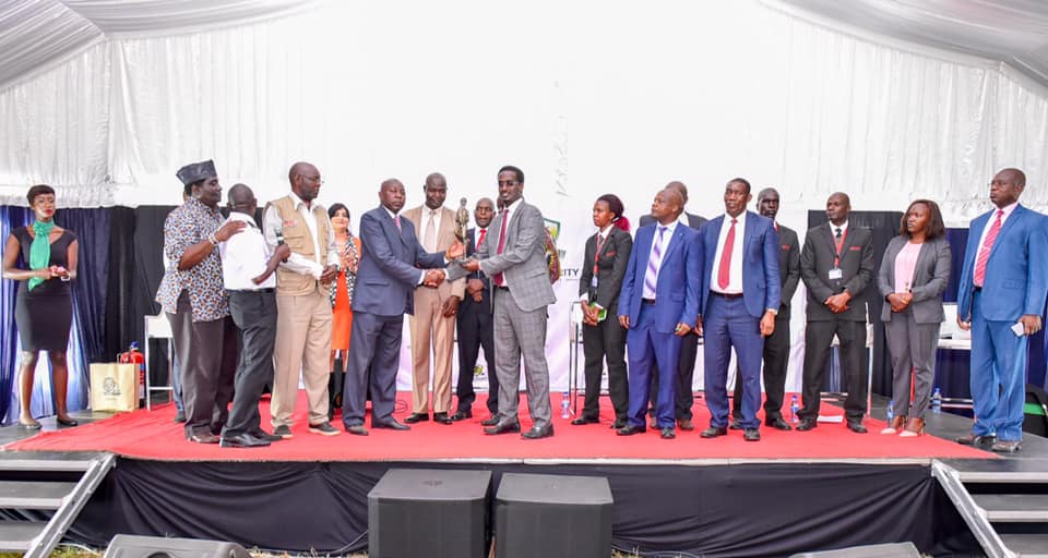 Bro. Andabwa Secretary General Private Security Workers Union at the Launch of the Private Security Academy.