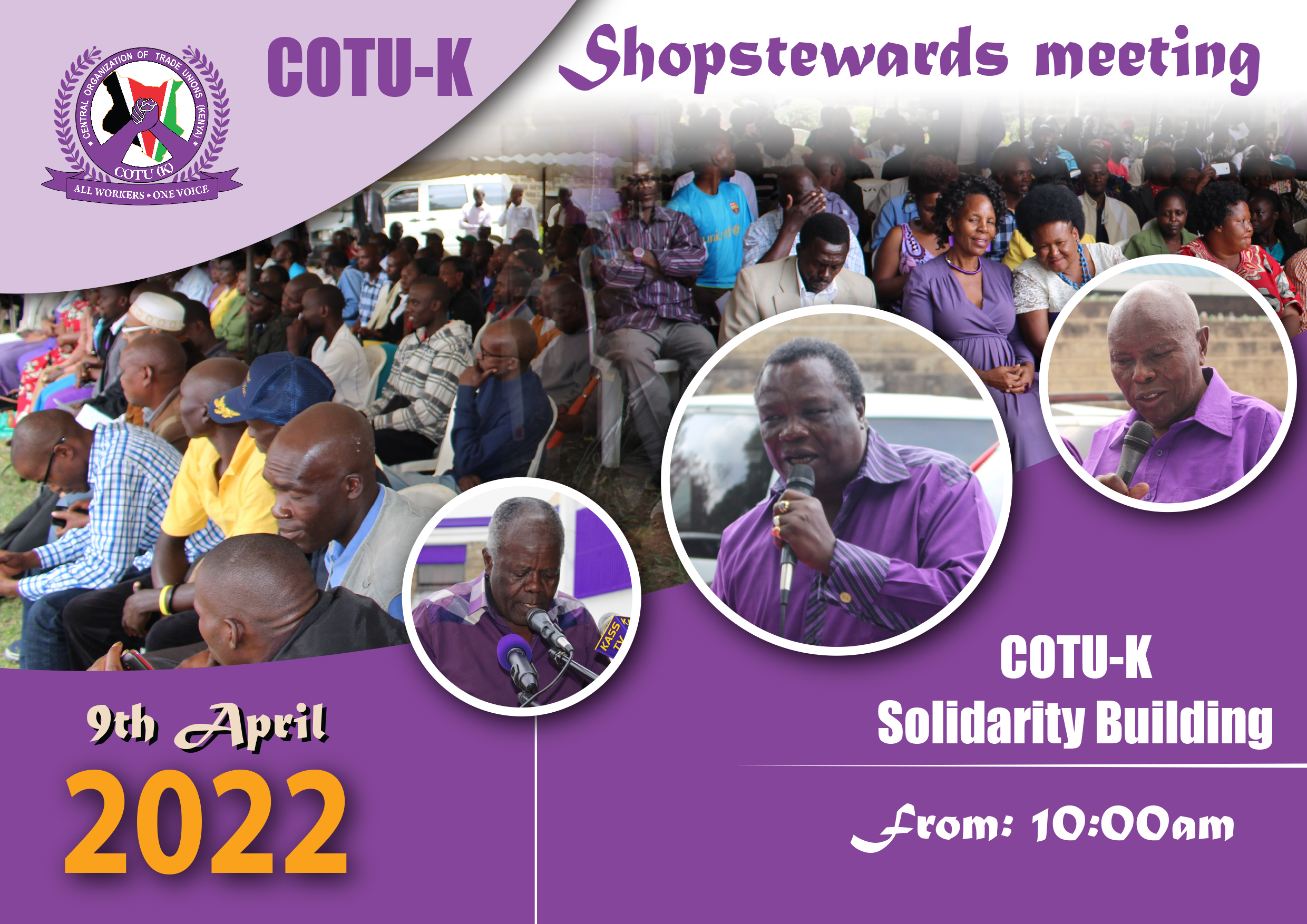 Shopstewards Meeting at Solidarity Building.