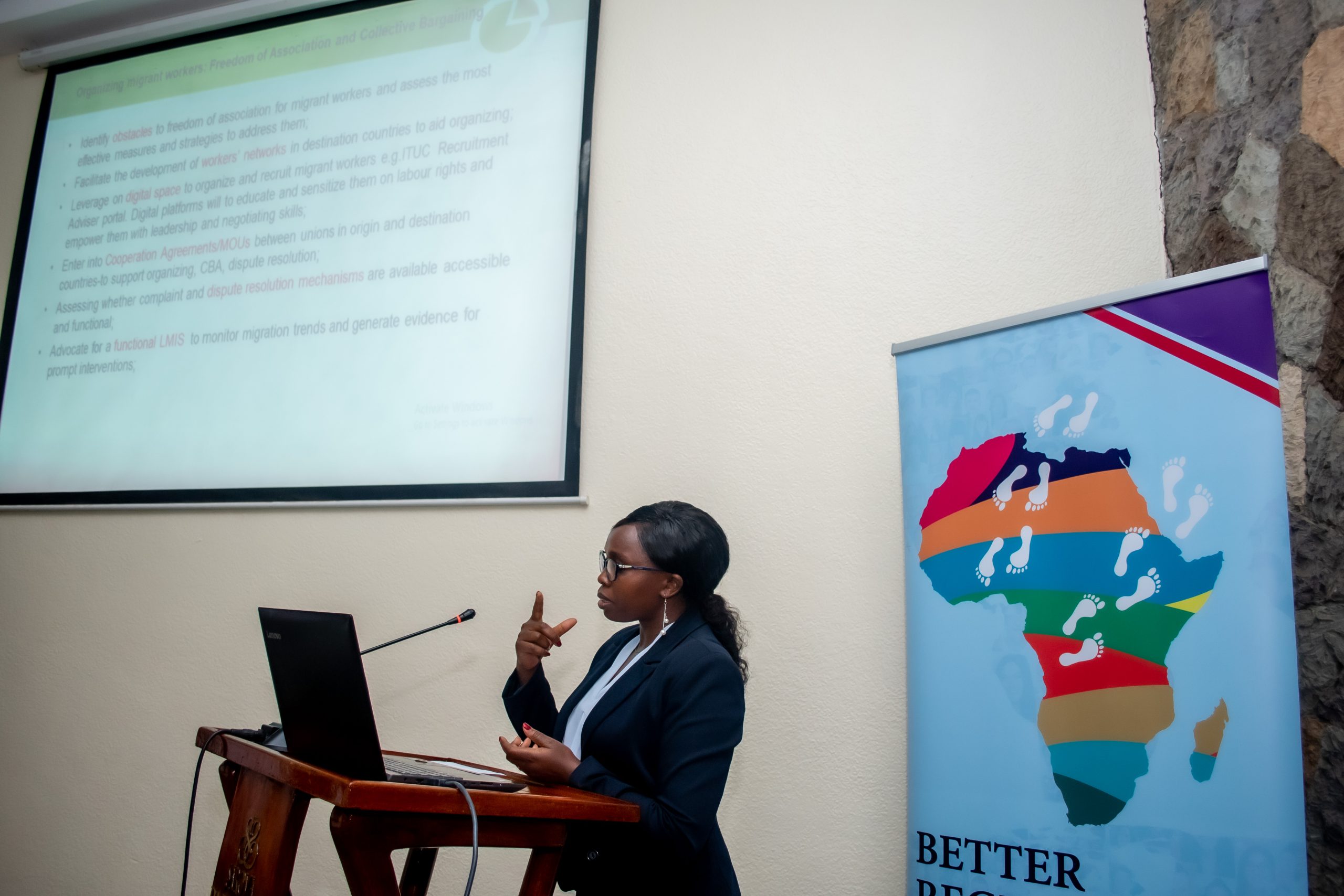 Dr. Damaris Presentation on the Role of Trade Unions in Protecting Migrant Workers.