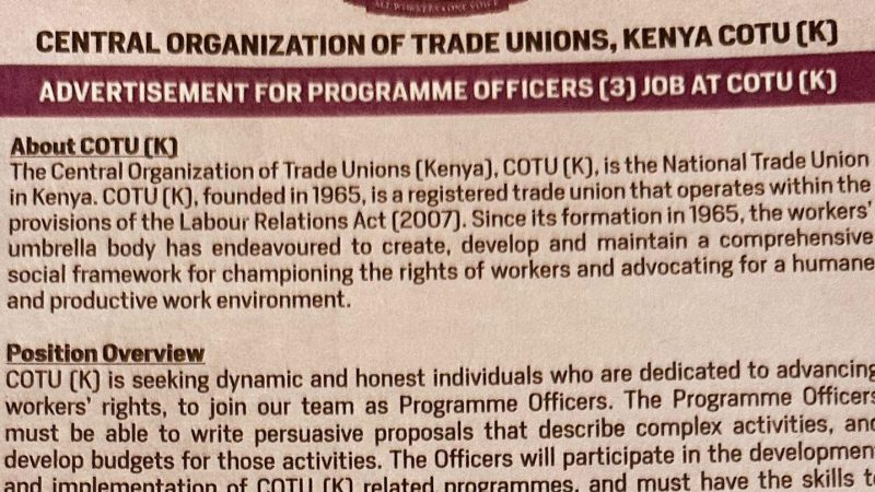 We are Hiring Programme officers