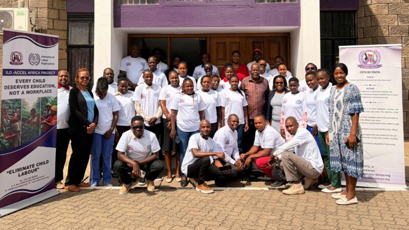 COTU-K Officially Launches Youth Workshop on the Elimination of Child Labour