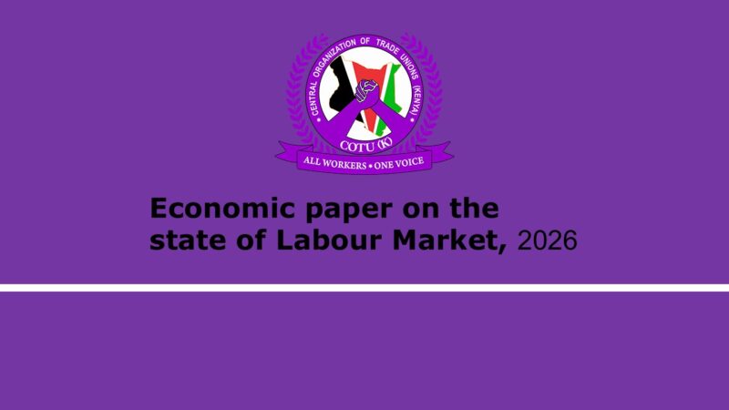 Economic Paper On The State of The Labour Market
